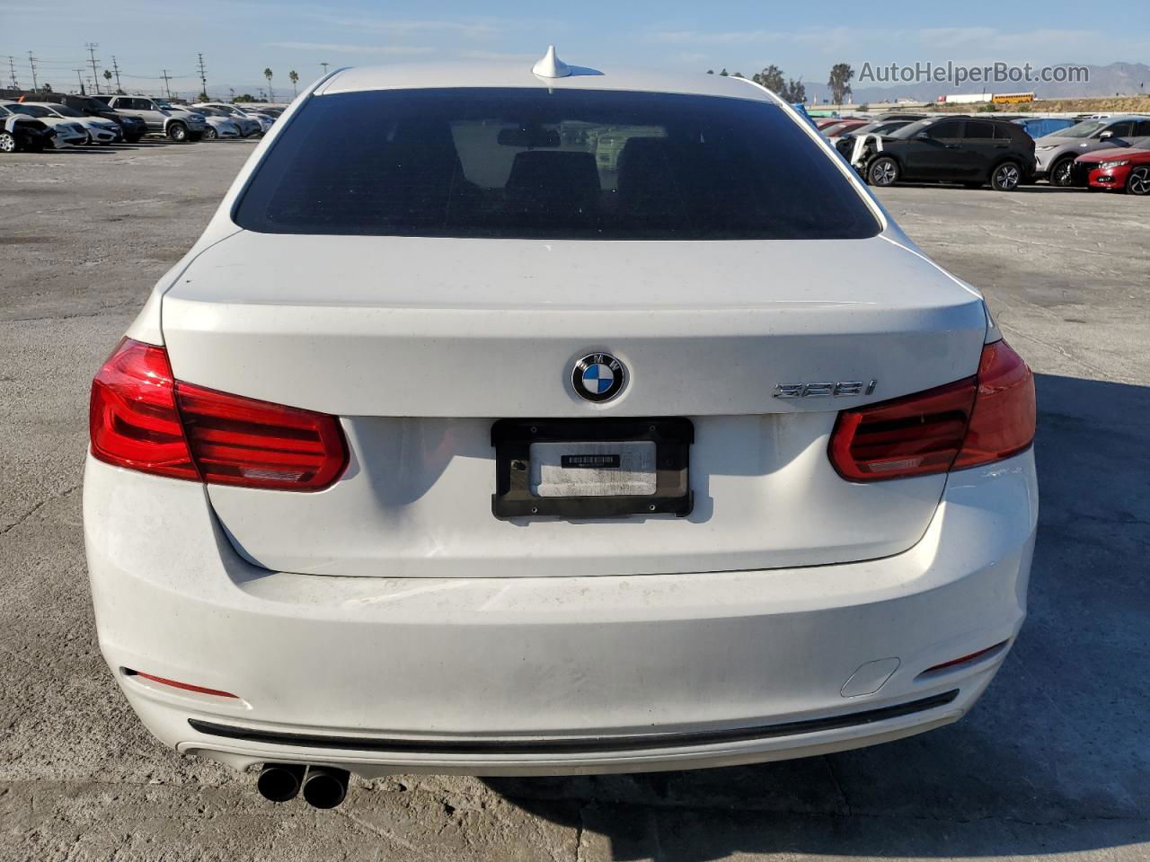 2016 Bmw 328 I Sulev White vin: WBA8E9C53GK644653