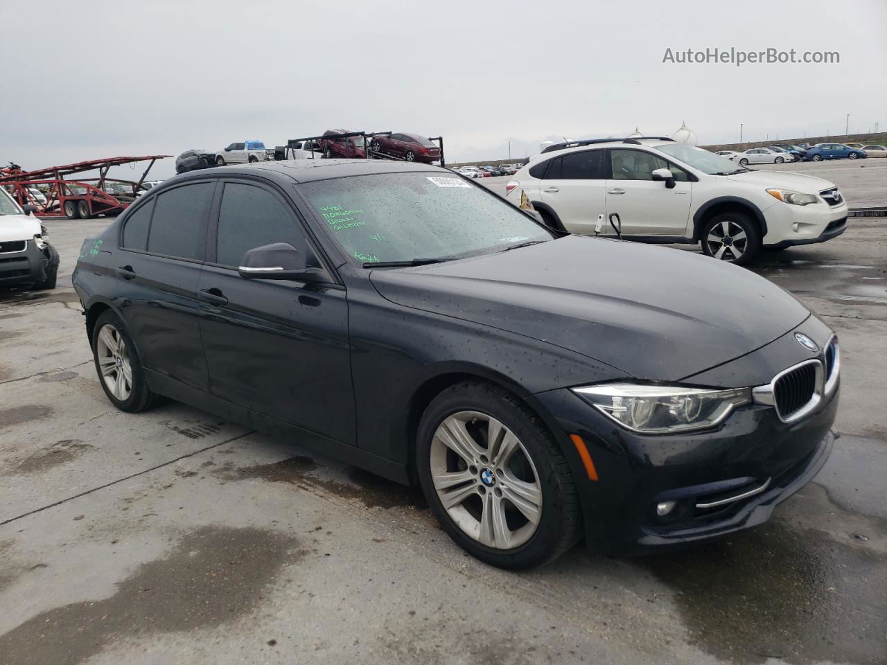 2016 Bmw 328 I Sulev Black vin: WBA8E9C54GK603853