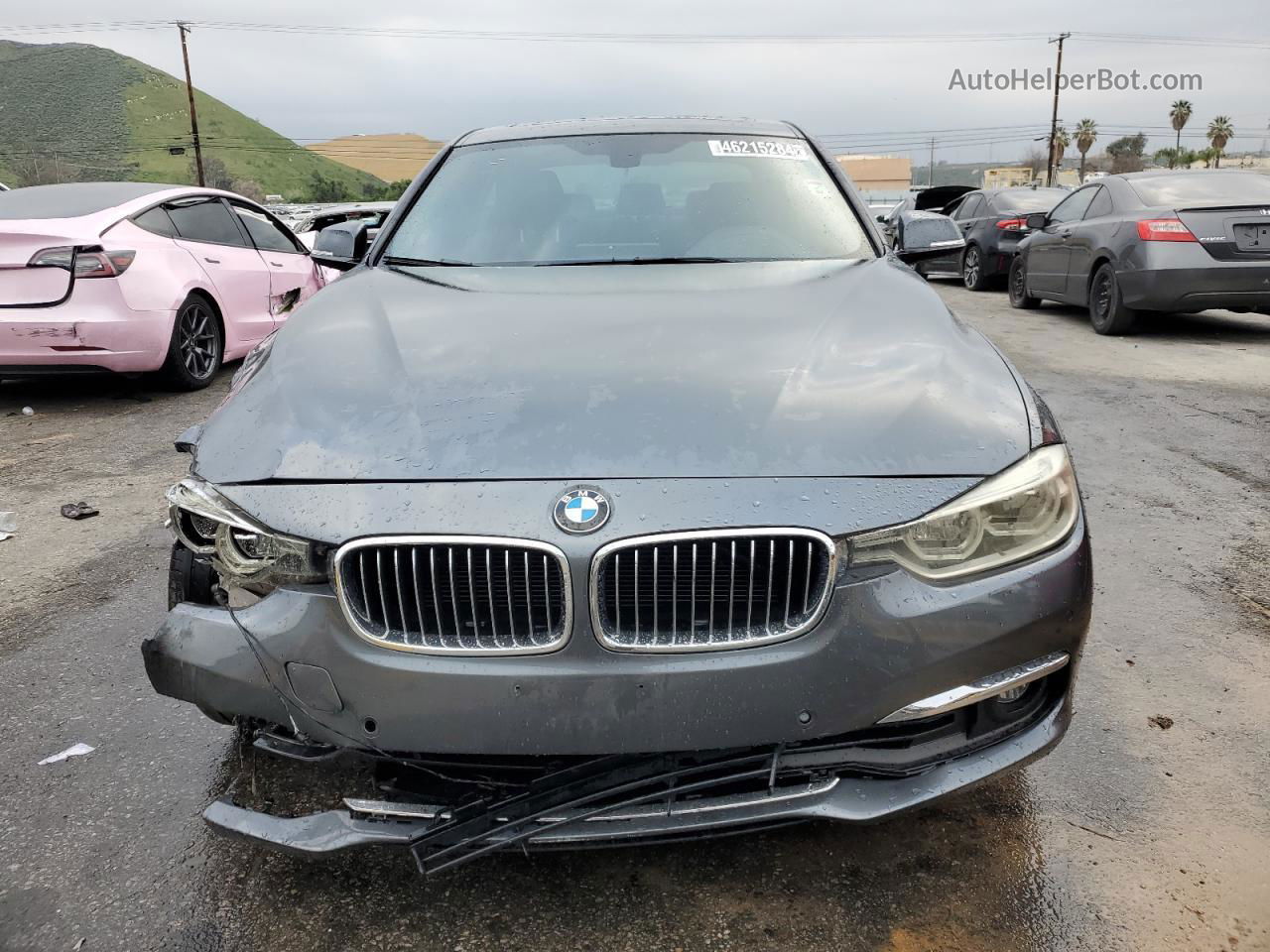 2016 Bmw 328 I Sulev Gray vin: WBA8E9C55GK647456