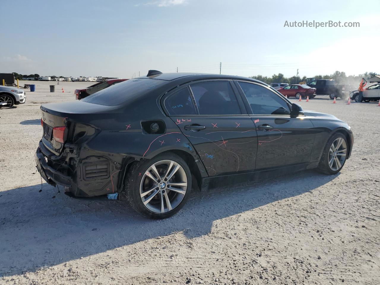 2016 Bmw 328 I Sulev Black vin: WBA8E9C56GK643576