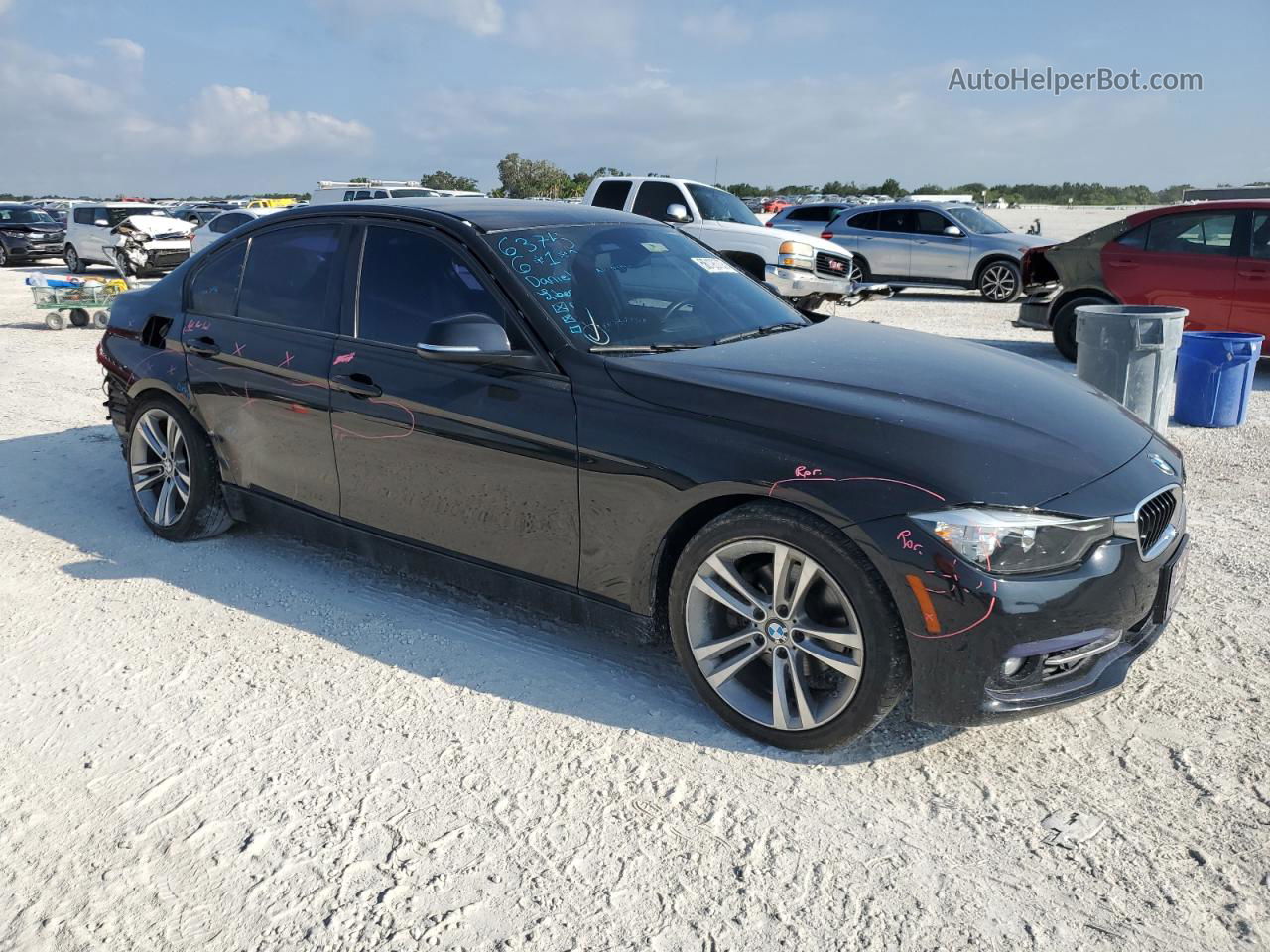 2016 Bmw 328 I Sulev Black vin: WBA8E9C56GK643576