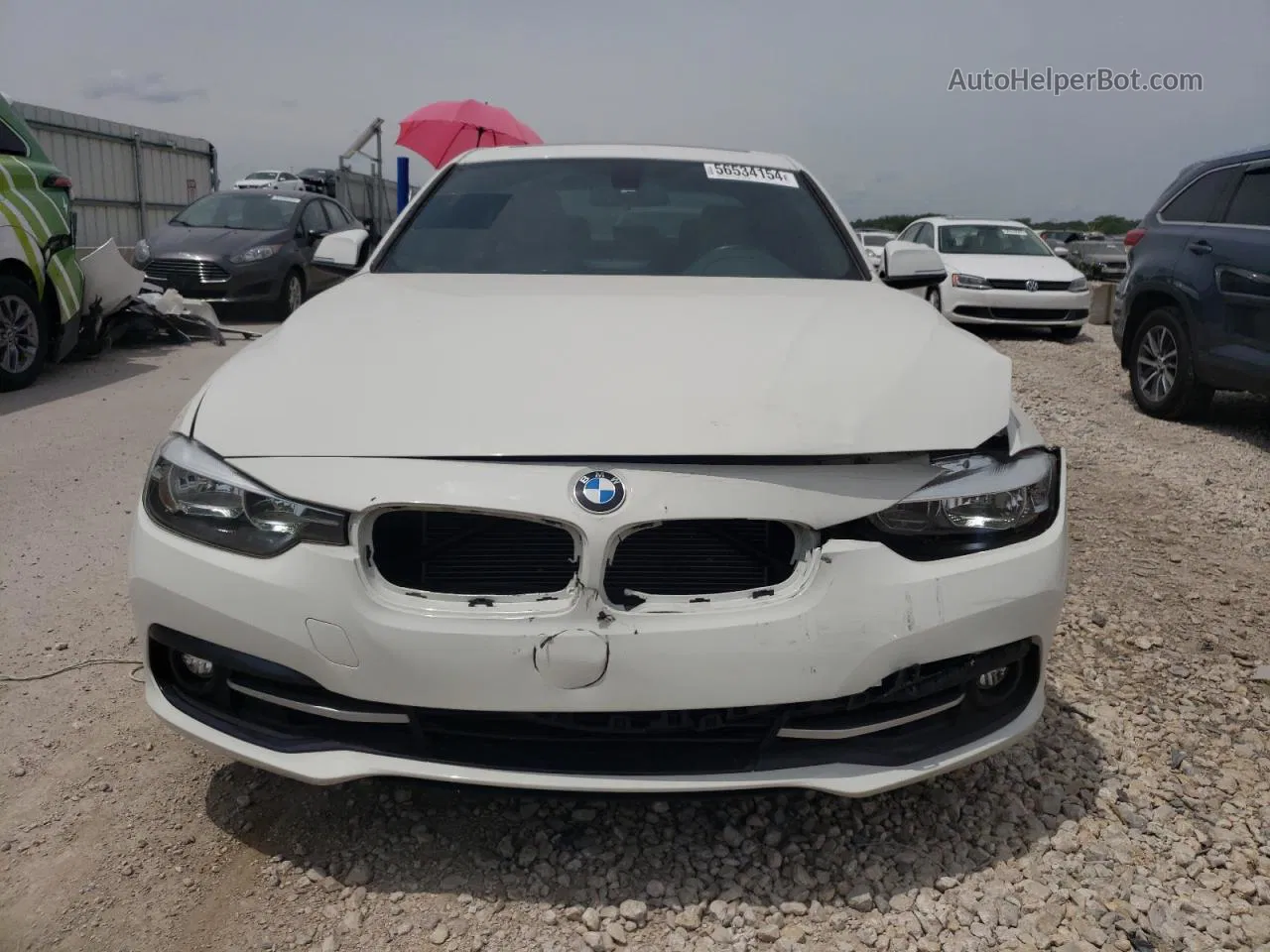 2016 Bmw 328 I Sulev White vin: WBA8E9C56GK645862