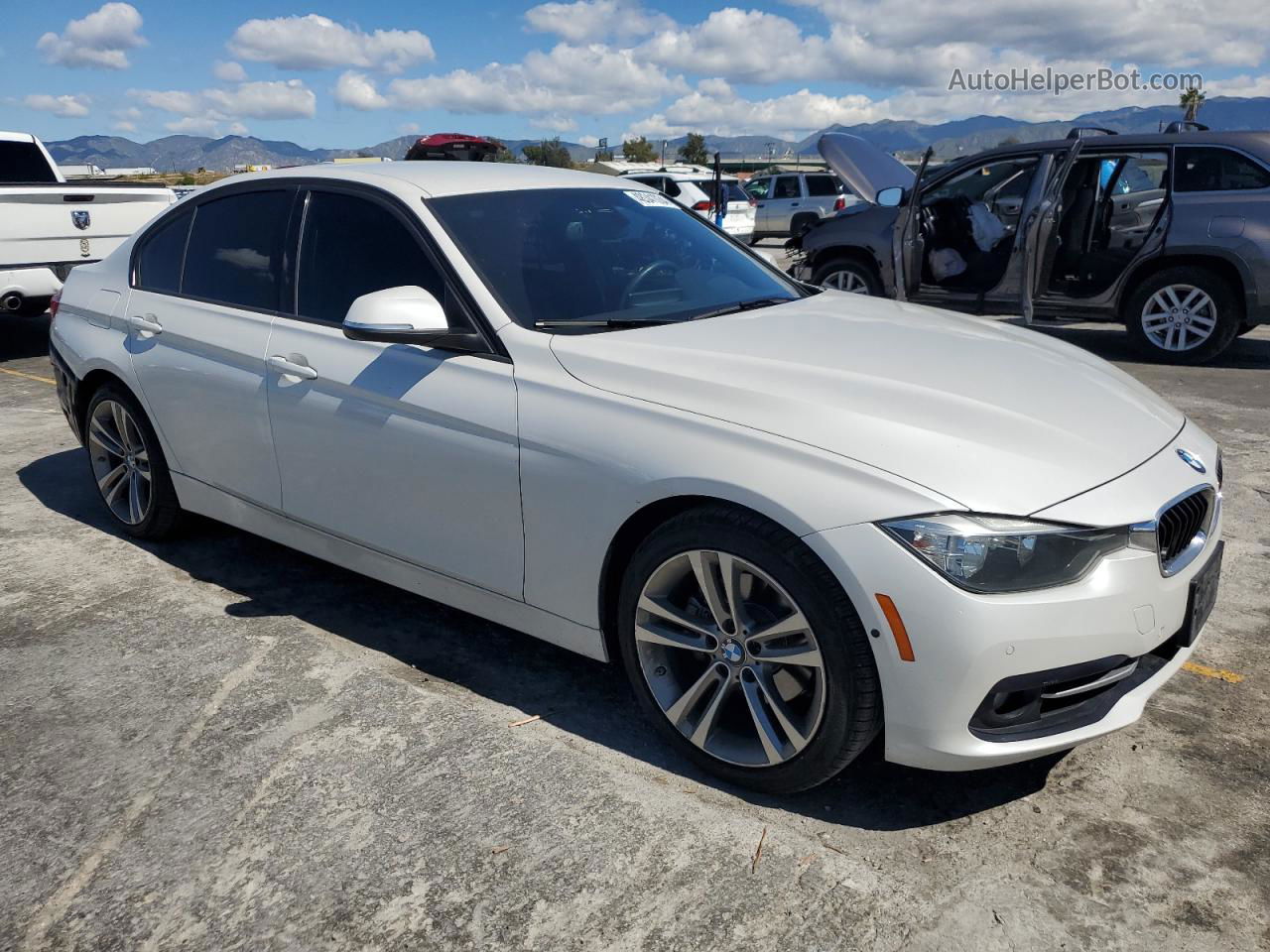 2016 Bmw 328 I Sulev White vin: WBA8E9C56GK646588