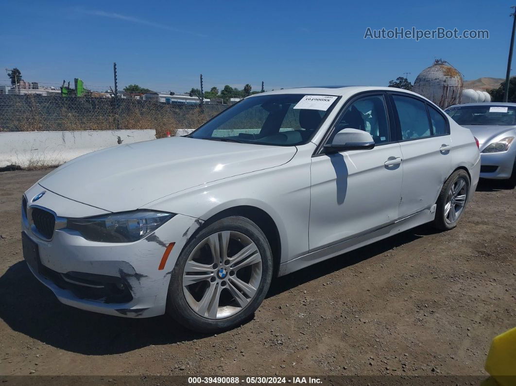 2016 Bmw 328i   White vin: WBA8E9C56GK647045