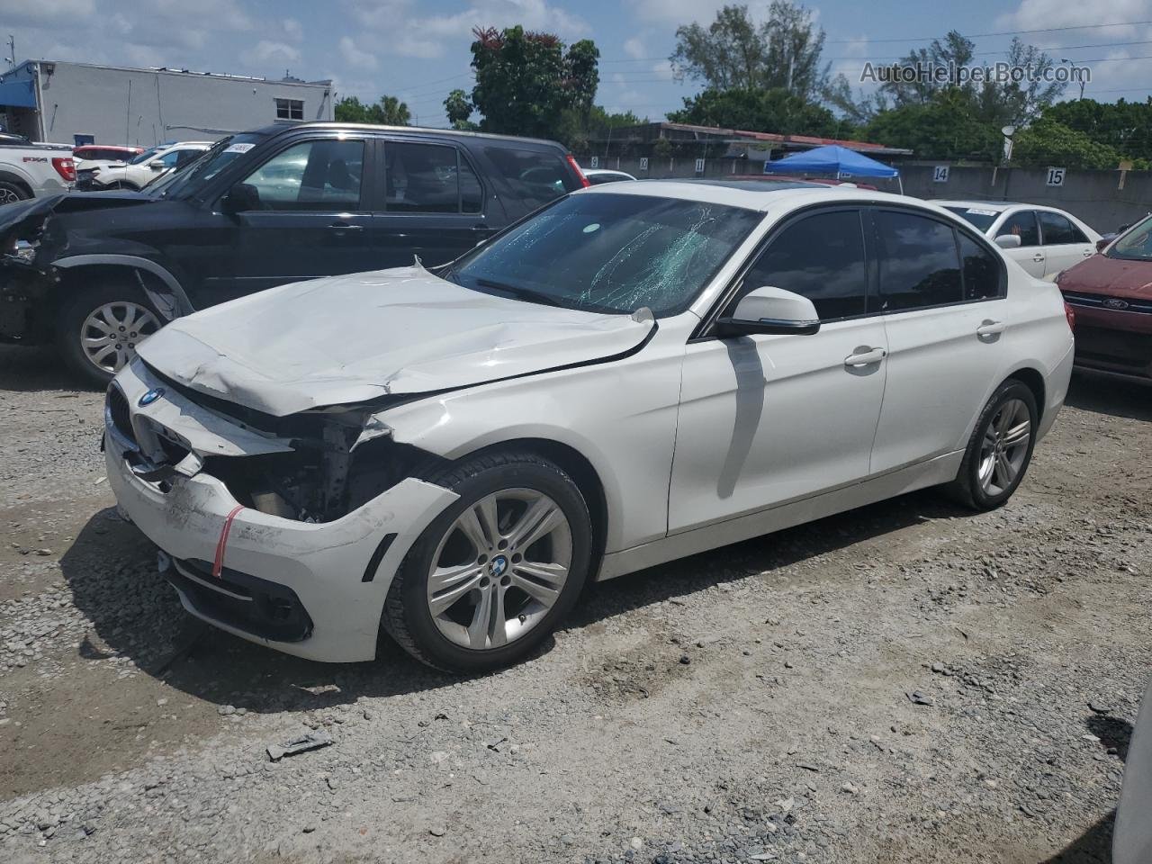 2016 Bmw 328 I Sulev White vin: WBA8E9C56GK648289