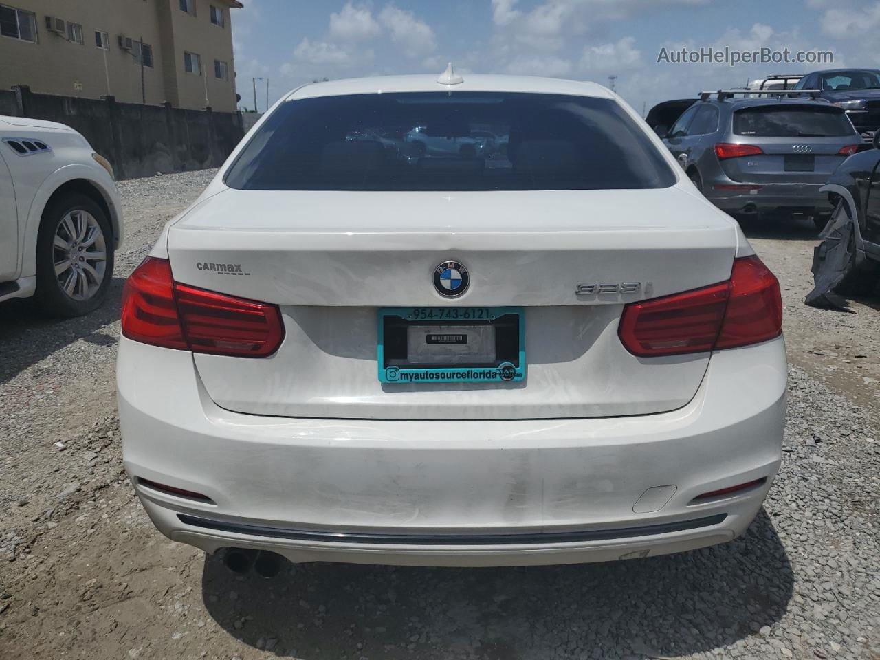 2016 Bmw 328 I Sulev White vin: WBA8E9C56GK648289