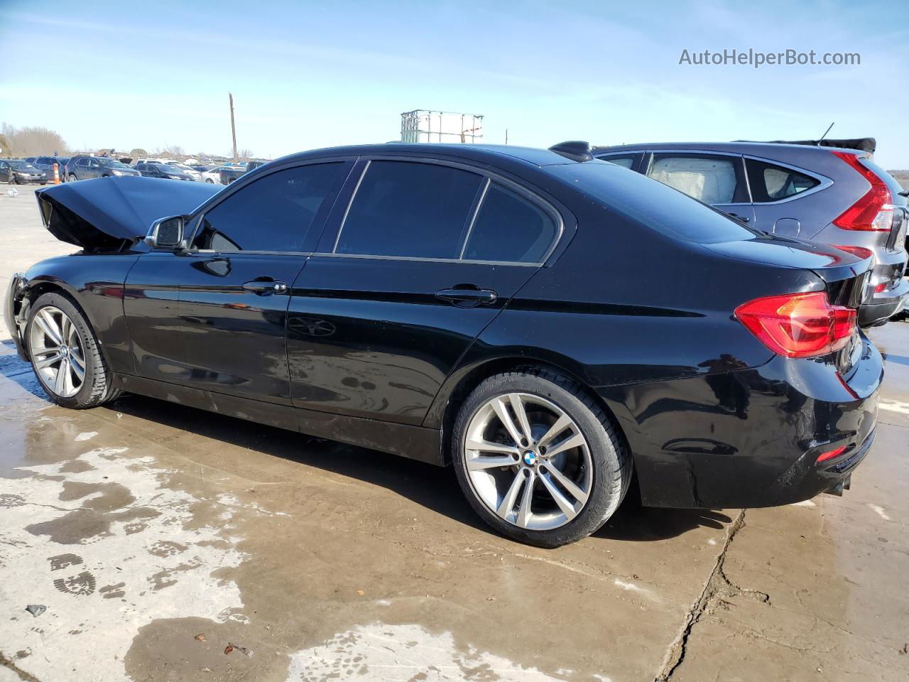 2016 Bmw 328 I Sulev Черный vin: WBA8E9C58GK603466