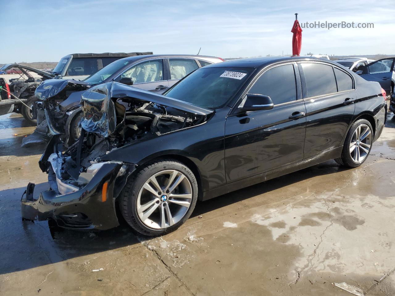 2016 Bmw 328 I Sulev Black vin: WBA8E9C58GK603466