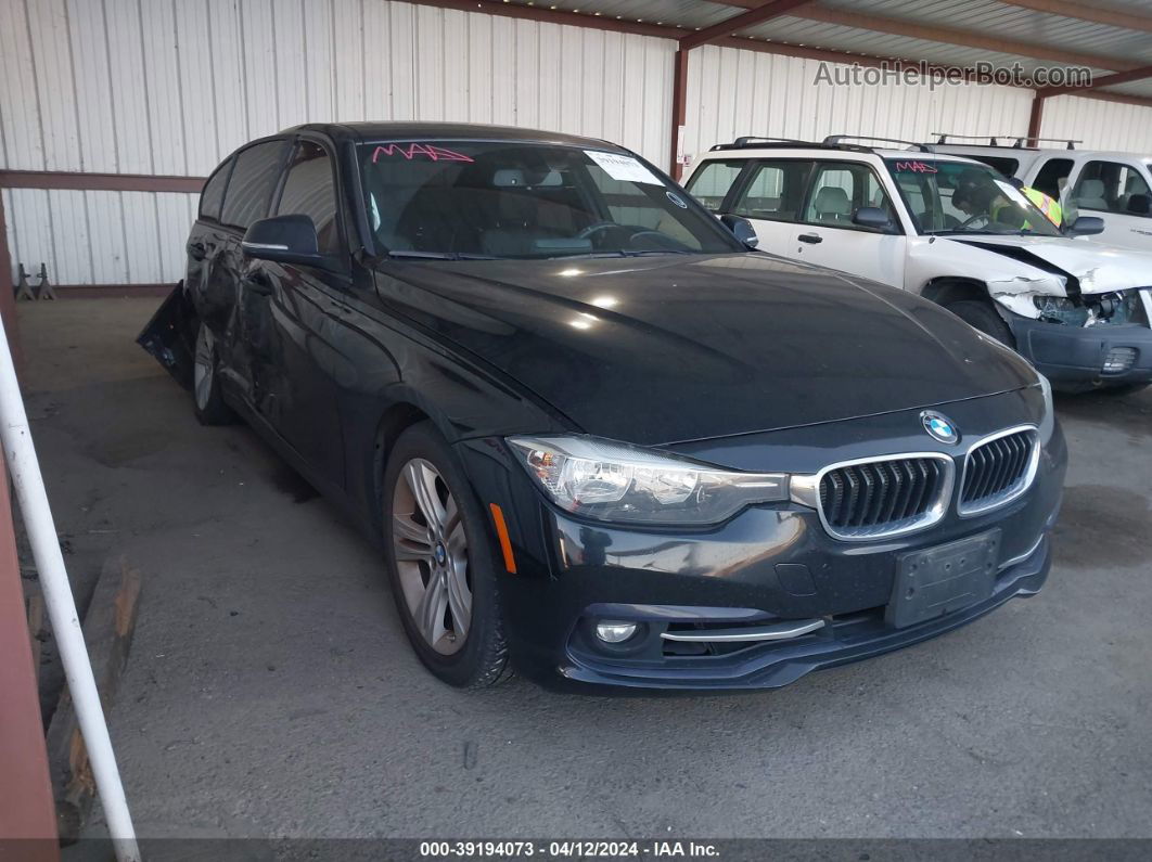 2016 Bmw 328i   Черный vin: WBA8E9C59GK645256