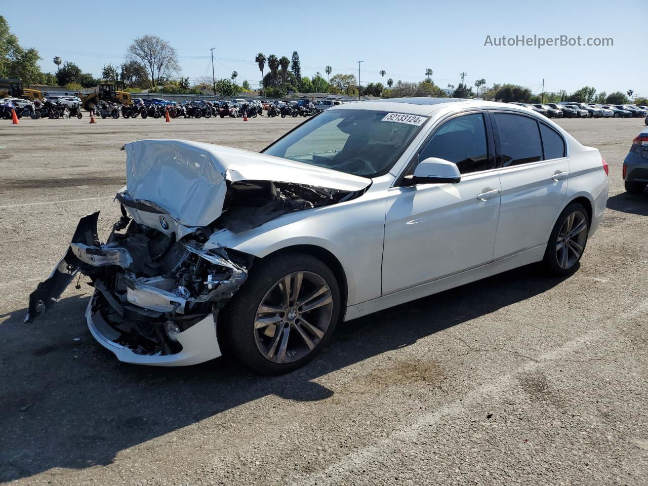 2016 Bmw 328 I Sulev Белый vin: WBA8E9C5XGK646979