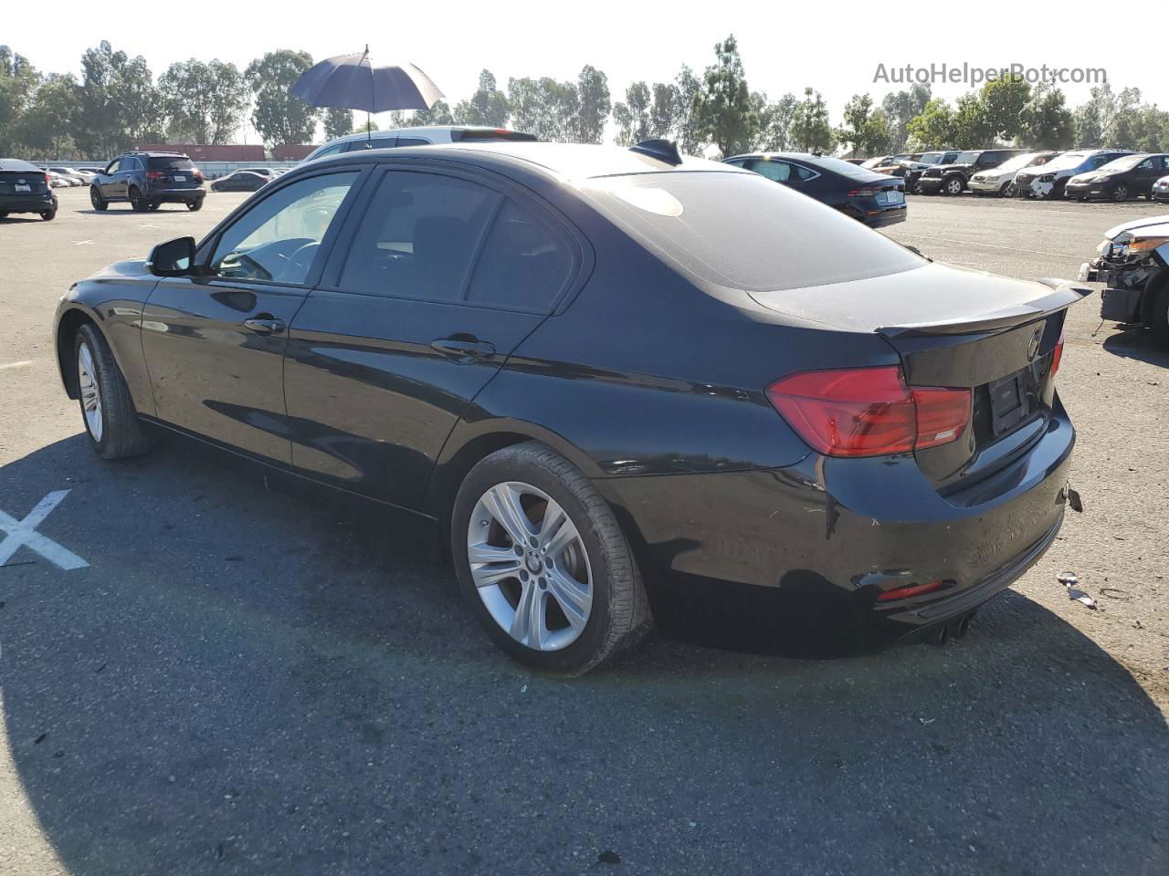 2016 Bmw 328 I Sulev Черный vin: WBA8E9C5XGK648537