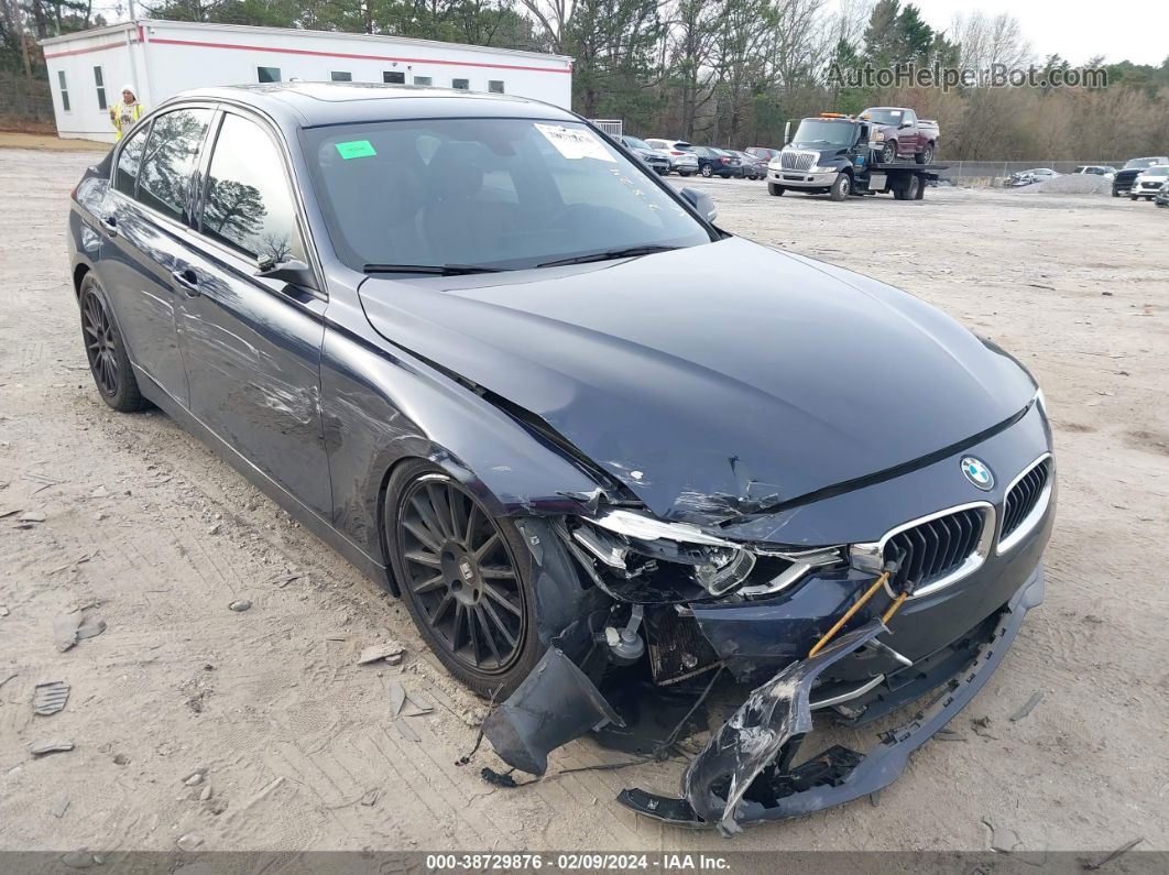 2016 Bmw 328i Dark Blue vin: WBA8E9G51GNT82673