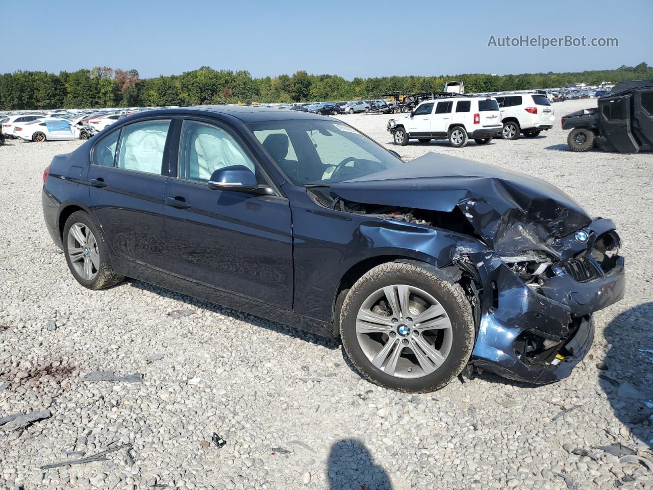 2016 Bmw 328 I Sulev Blue vin: WBA8E9G51GNT85234