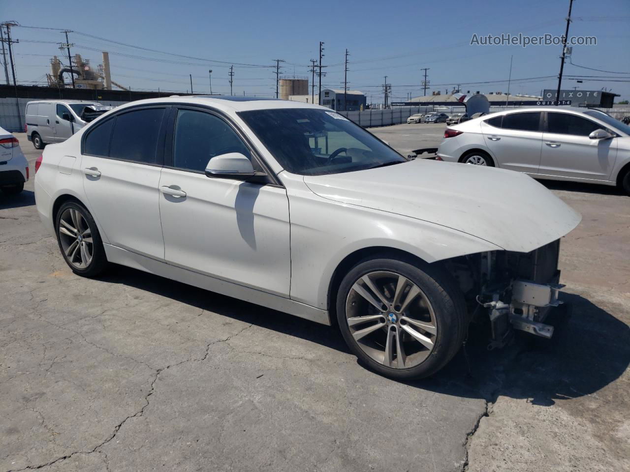 2016 Bmw 328 I Sulev White vin: WBA8E9G51GNU30401