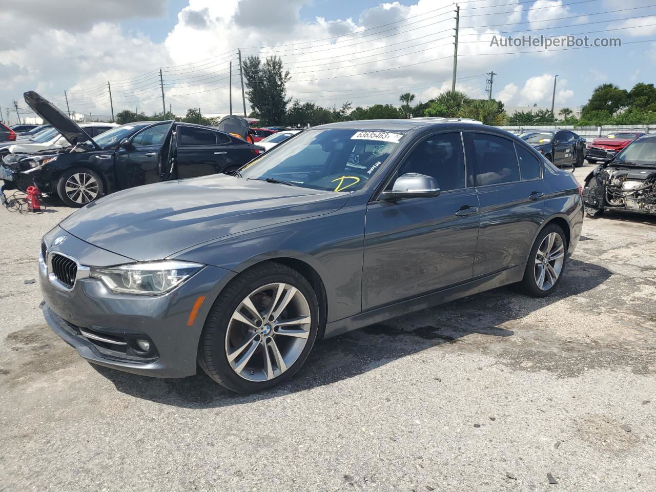 2016 Bmw 328 I Sulev Gray vin: WBA8E9G52GNT43025