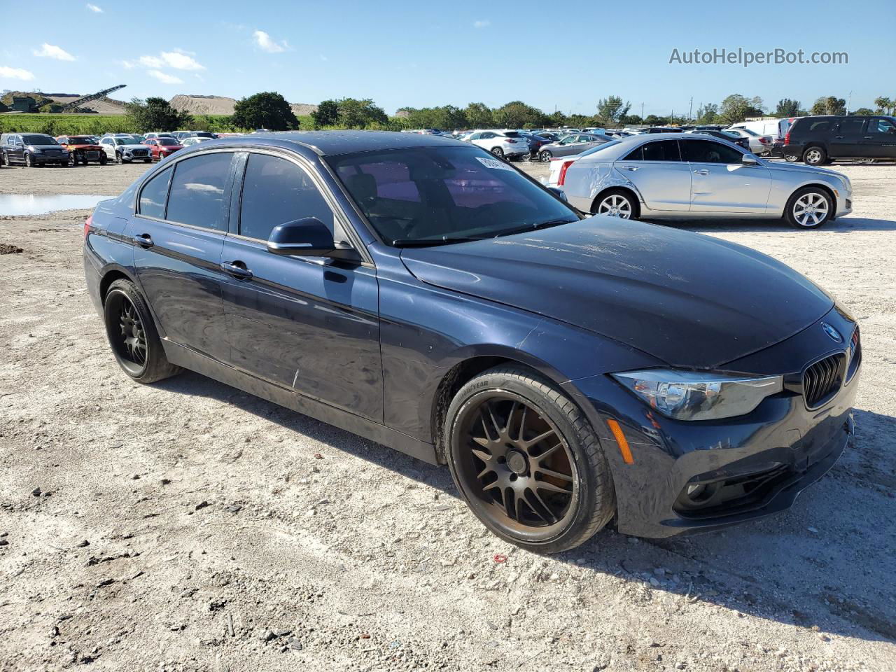 2016 Bmw 328 I Sulev Blue vin: WBA8E9G52GNT81290