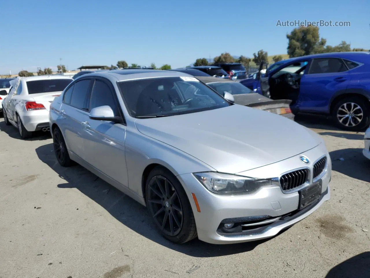 2016 Bmw 328 I Sulev Серебряный vin: WBA8E9G52GNU29709