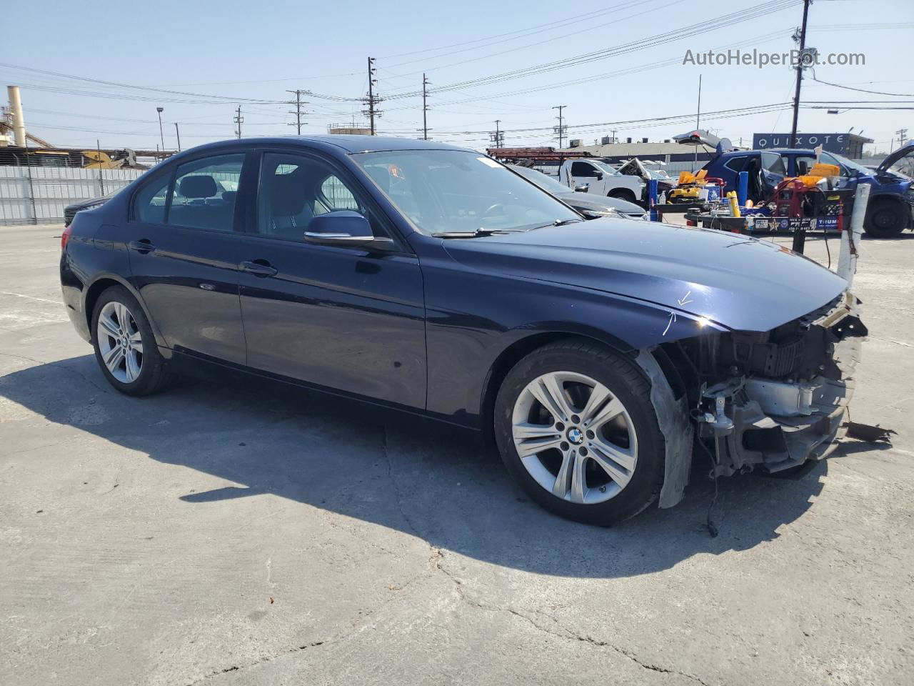 2016 Bmw 328 I Sulev Blue vin: WBA8E9G52GNU29922