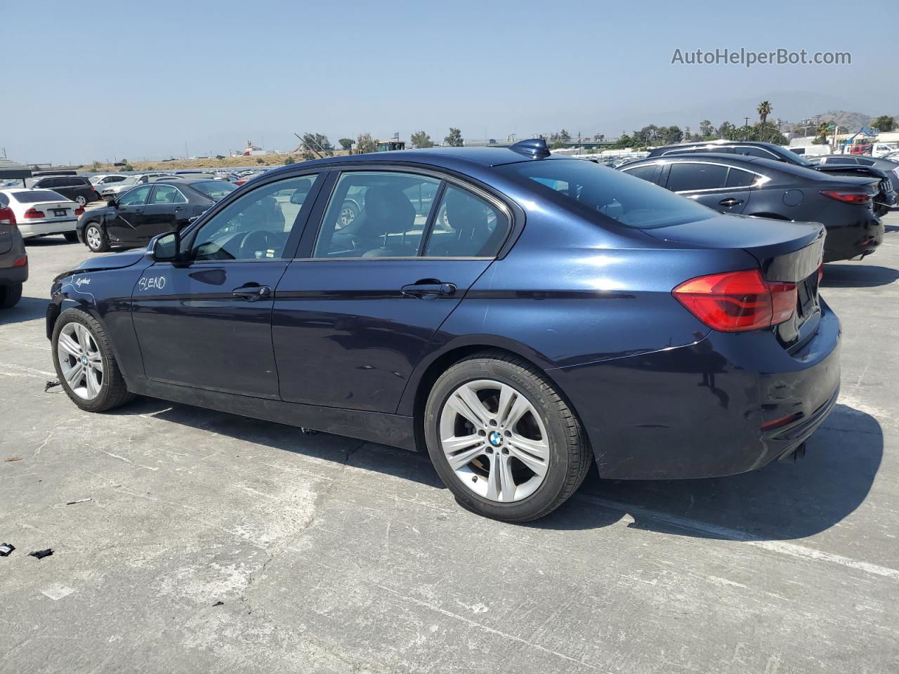 2016 Bmw 328 I Sulev Blue vin: WBA8E9G52GNU29922