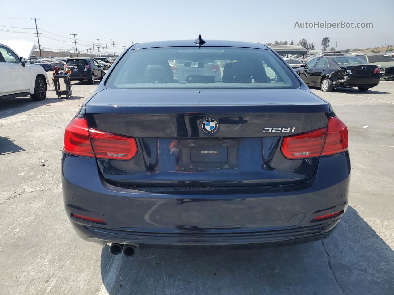 2016 Bmw 328 I Sulev Blue vin: WBA8E9G52GNU29922