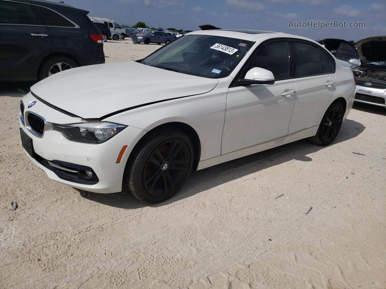 2016 Bmw 328 I Sulev White vin: WBA8E9G53GNT45043