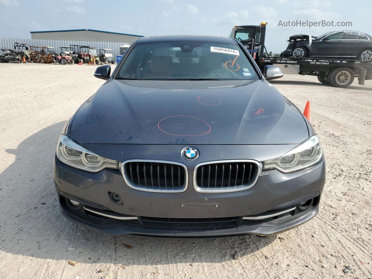 2016 Bmw 328 I Sulev Серый vin: WBA8E9G53GNT45642