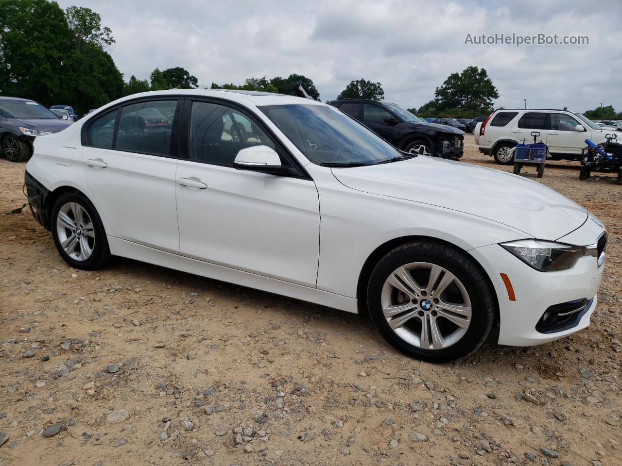 2016 Bmw 328 I Sulev White vin: WBA8E9G53GNT82075