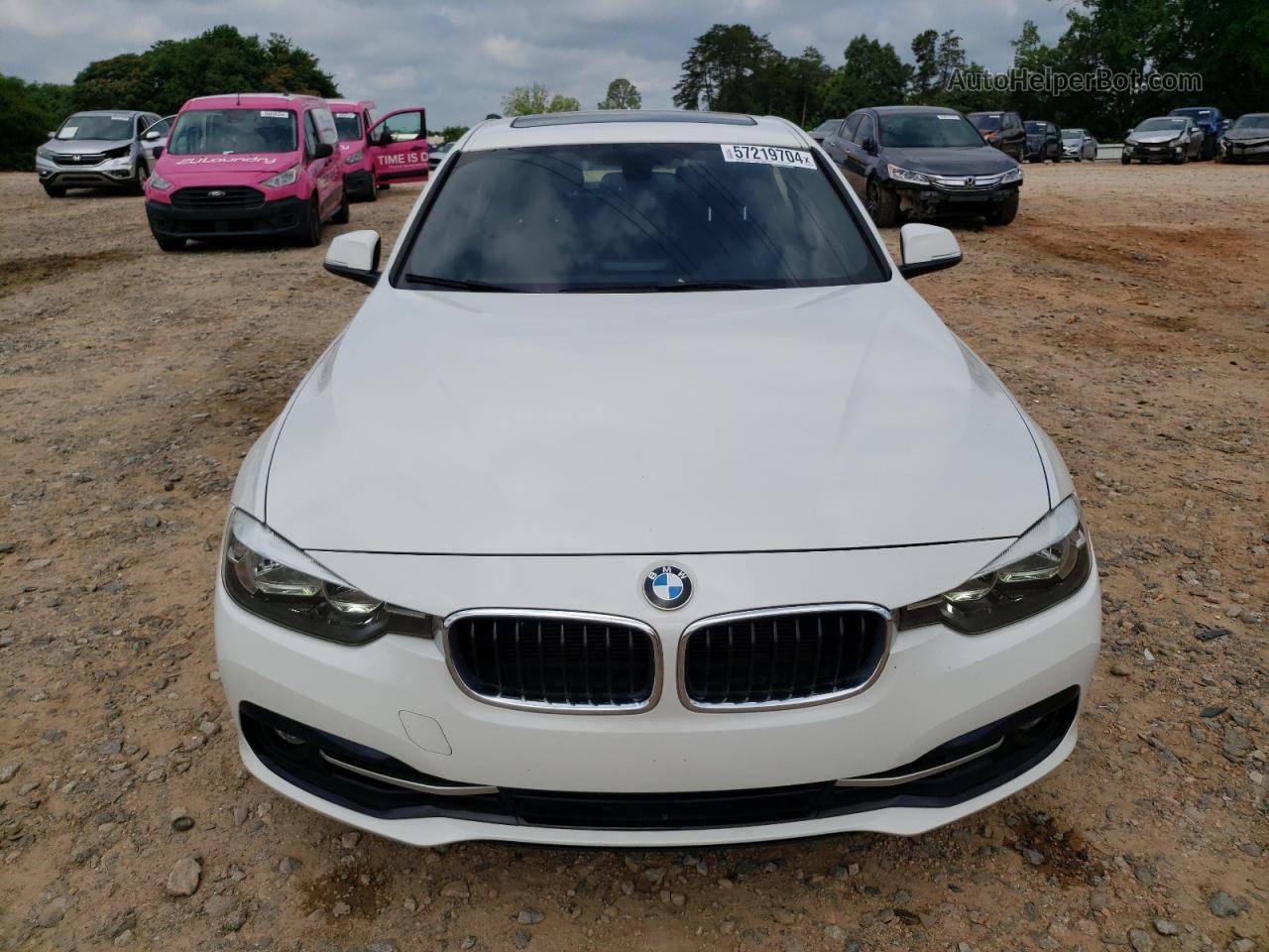 2016 Bmw 328 I Sulev White vin: WBA8E9G53GNT82075