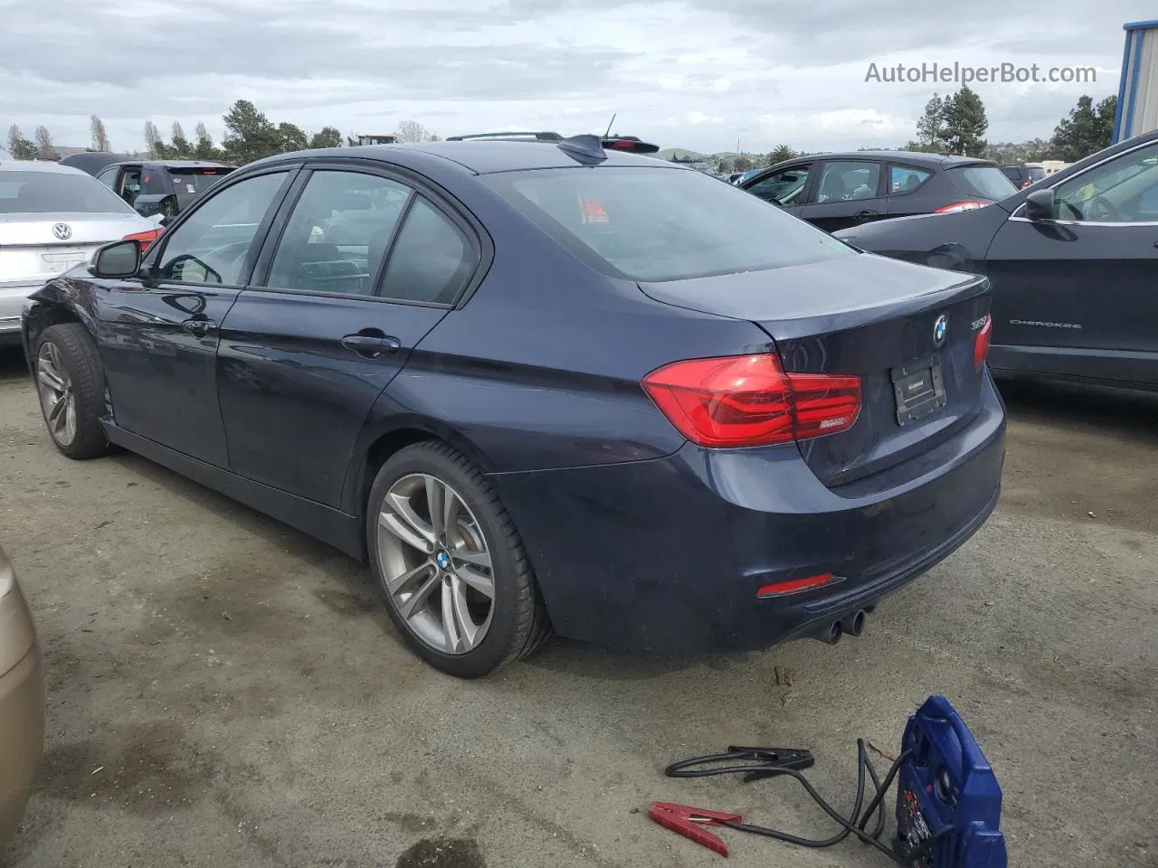 2016 Bmw 328 I Sulev Синий vin: WBA8E9G53GNT86966