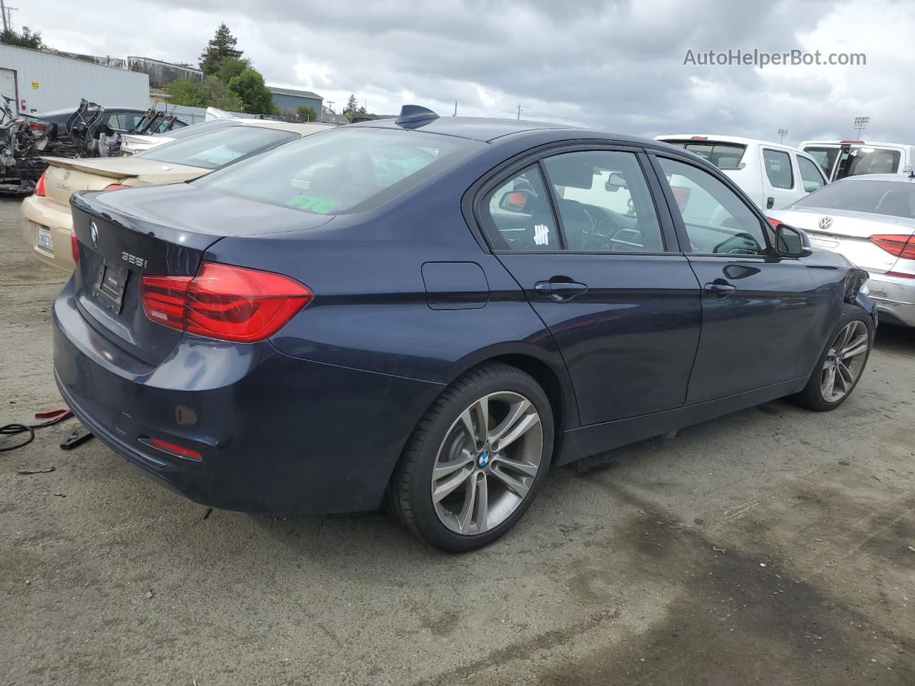 2016 Bmw 328 I Sulev Синий vin: WBA8E9G53GNT86966