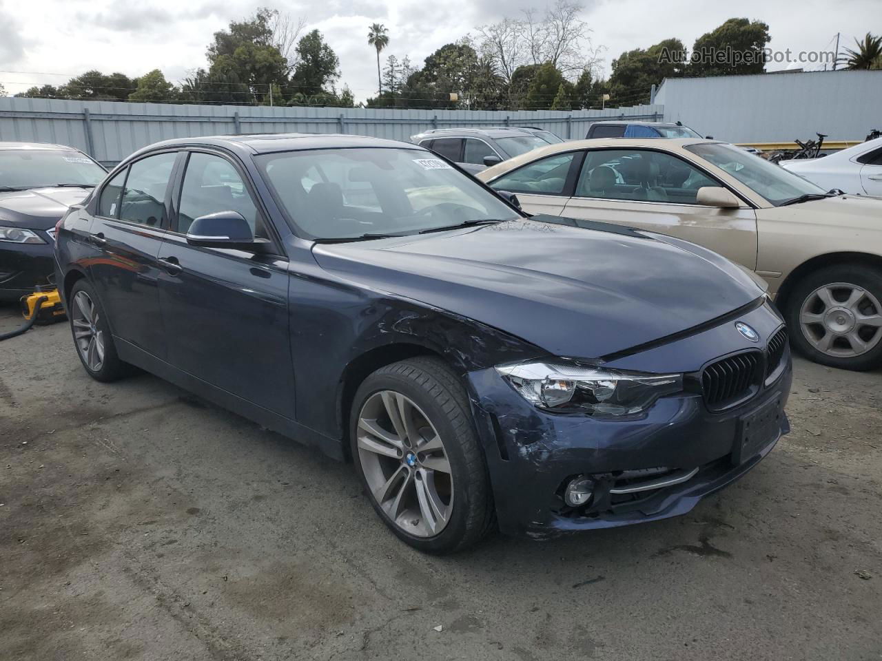 2016 Bmw 328 I Sulev Blue vin: WBA8E9G53GNT86966