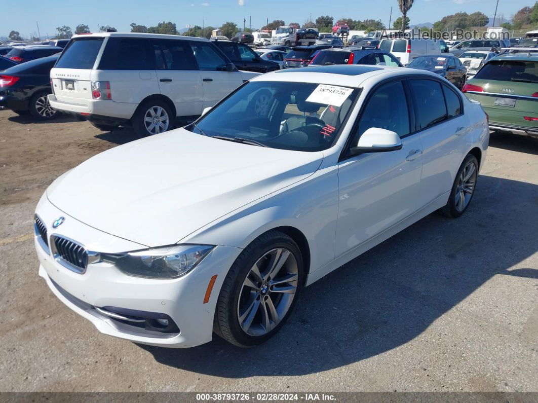 2016 Bmw 328i   White vin: WBA8E9G53GNU29802