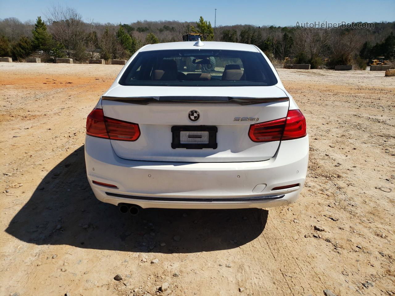 2016 Bmw 328 I Sulev White vin: WBA8E9G54GNT42460