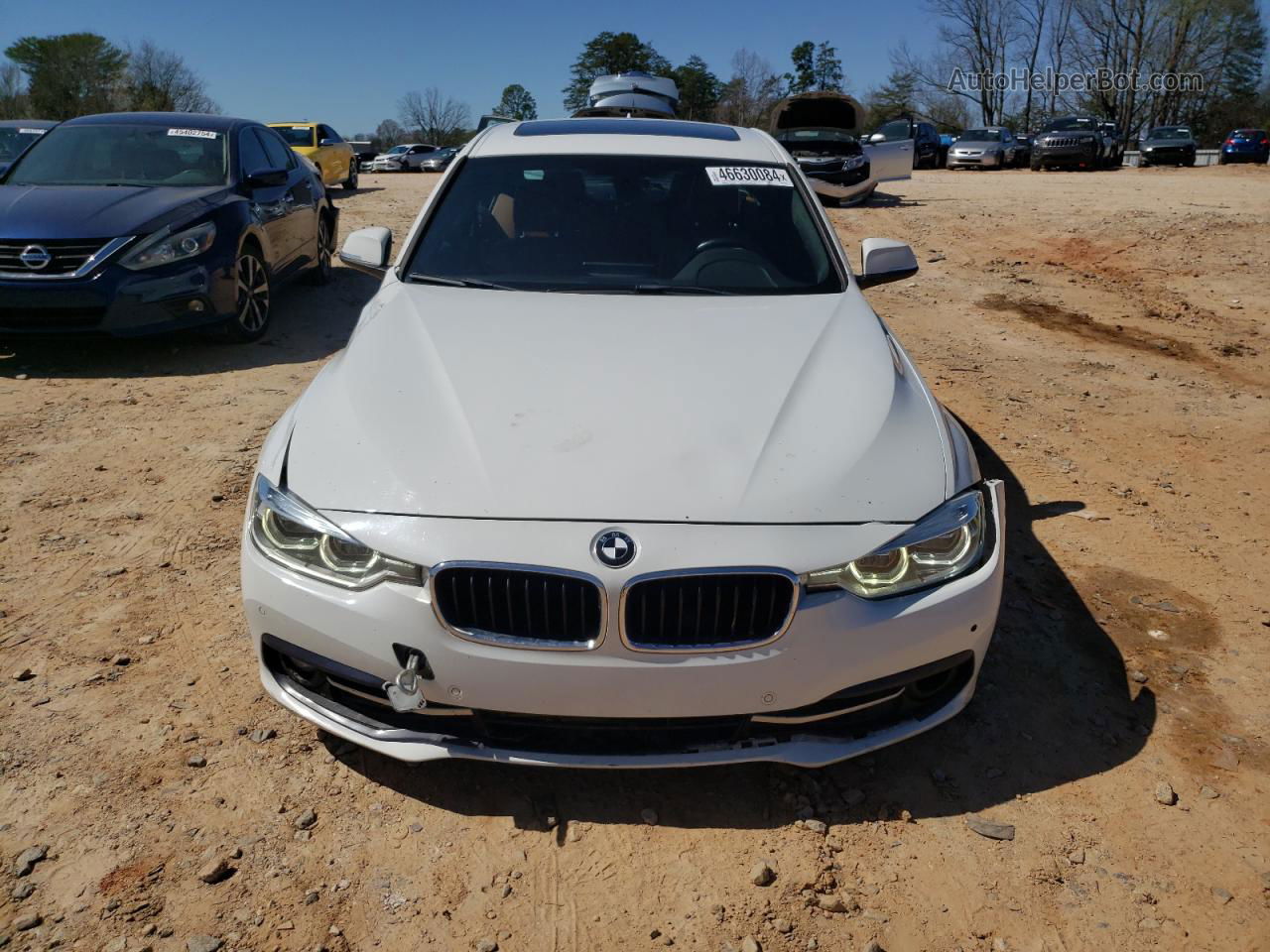 2016 Bmw 328 I Sulev White vin: WBA8E9G54GNT42460