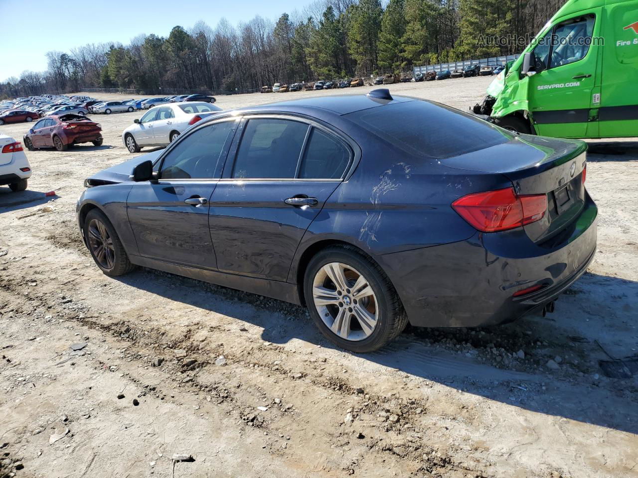 2016 Bmw 328 I Sulev Blue vin: WBA8E9G54GNT43169