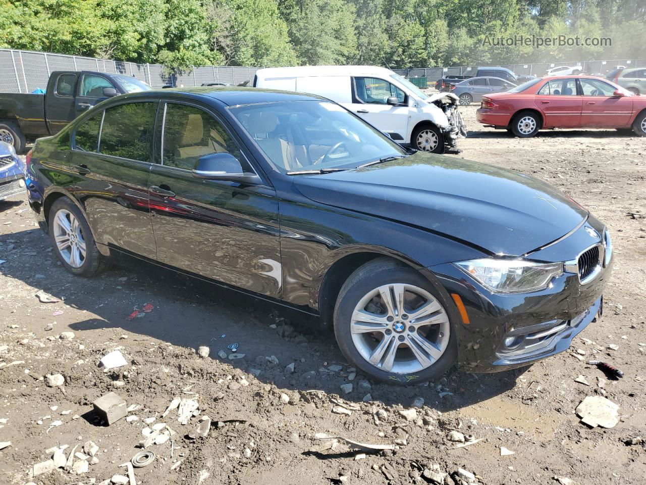 2016 Bmw 328 I Sulev Black vin: WBA8E9G54GNT44130