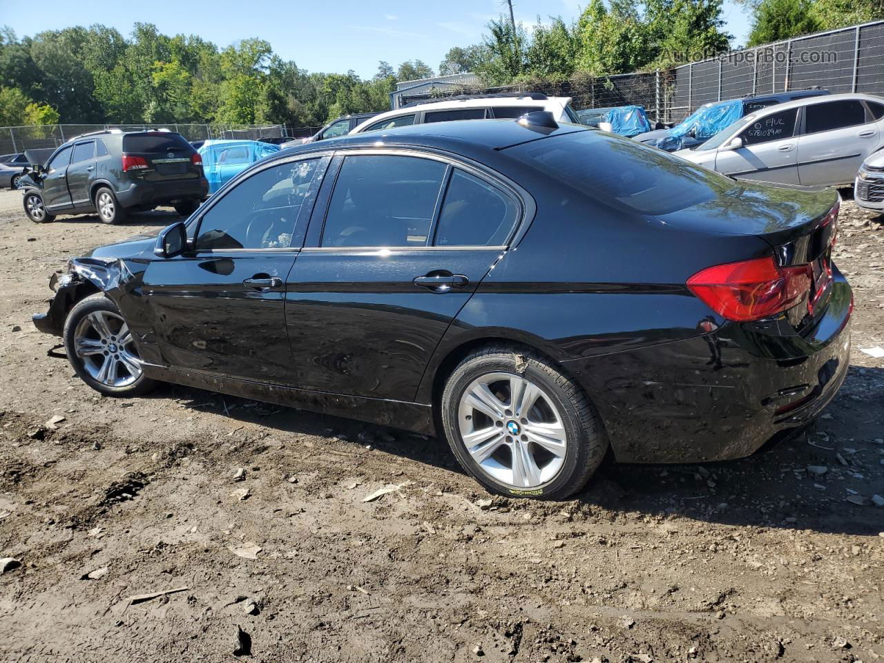 2016 Bmw 328 I Sulev Черный vin: WBA8E9G54GNT44130