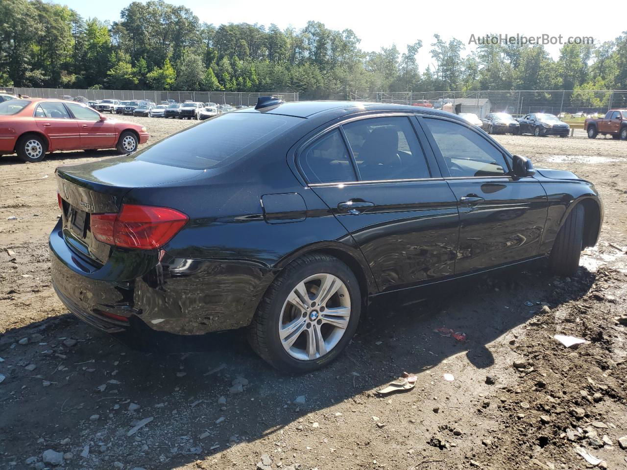 2016 Bmw 328 I Sulev Черный vin: WBA8E9G54GNT44130