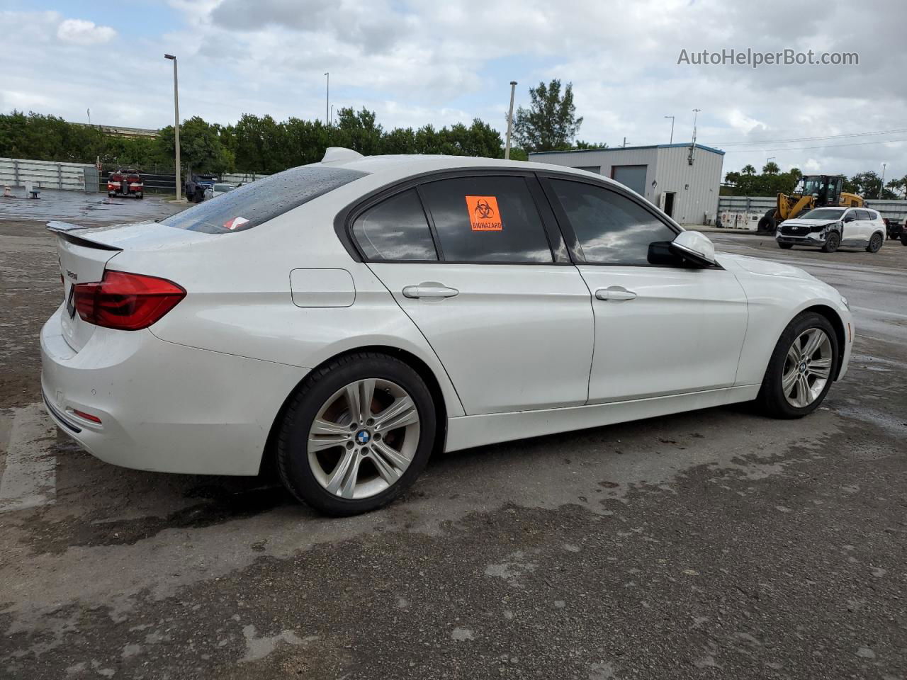 2016 Bmw 328 I Sulev White vin: WBA8E9G54GNT47268