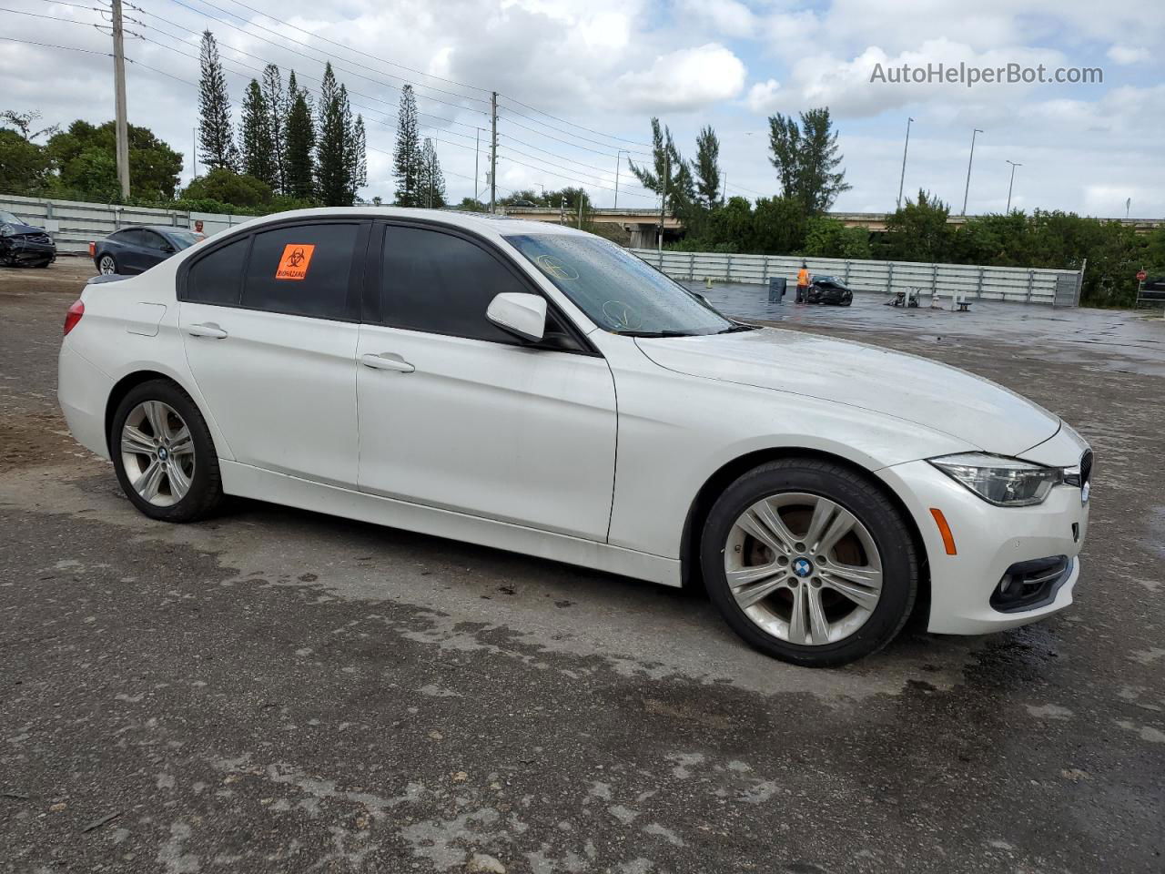 2016 Bmw 328 I Sulev Белый vin: WBA8E9G54GNT47268