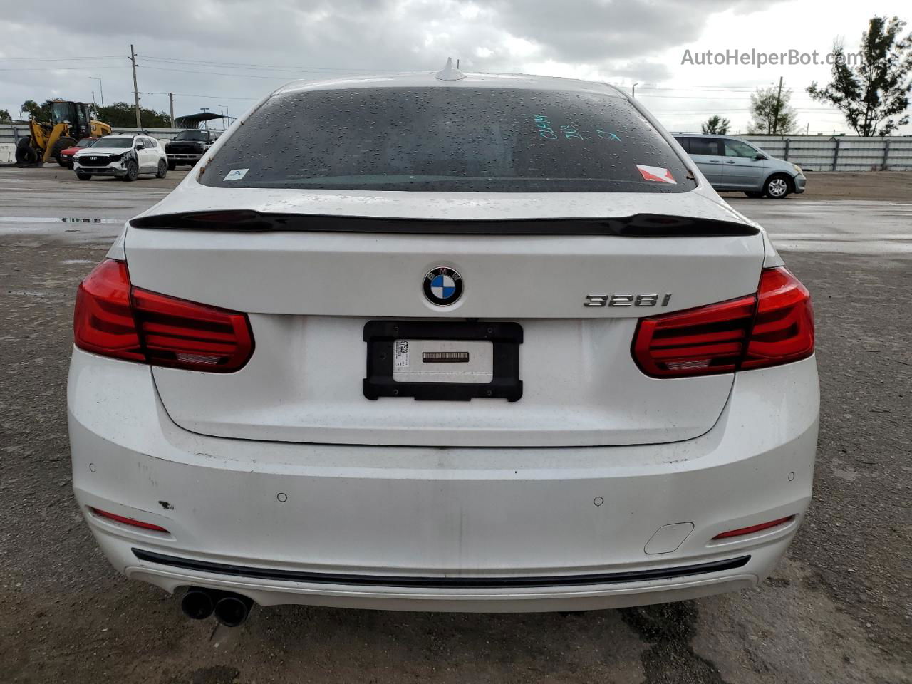 2016 Bmw 328 I Sulev Белый vin: WBA8E9G54GNT47268