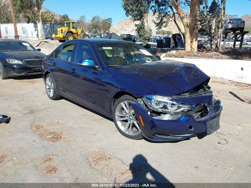 2016 Bmw 328i Синий vin: WBA8E9G54GNT82795