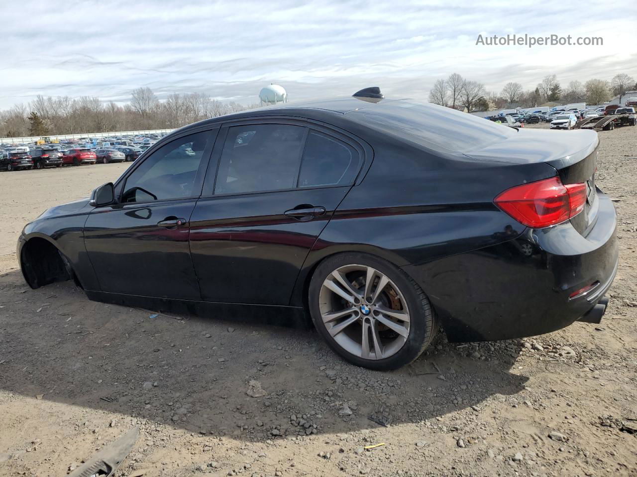 2016 Bmw 328 I Sulev Черный vin: WBA8E9G54GNT85275