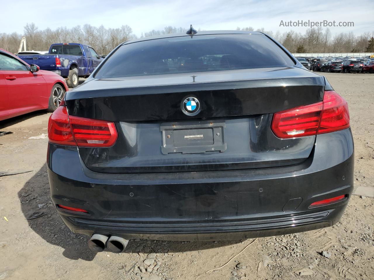 2016 Bmw 328 I Sulev Черный vin: WBA8E9G54GNT85275