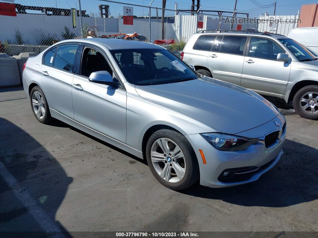 2016 Bmw 3 Series 328i Silver vin: WBA8E9G54GNT85812