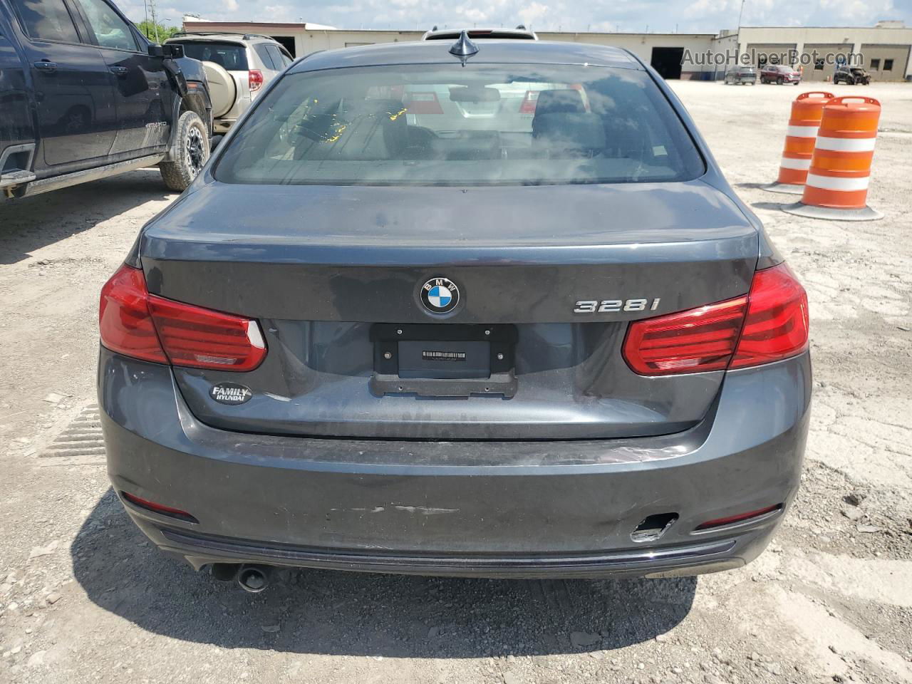 2016 Bmw 328 I Sulev Серый vin: WBA8E9G55GNT81235