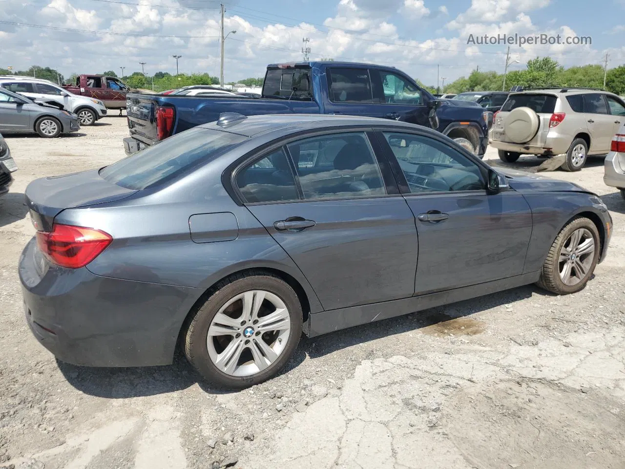 2016 Bmw 328 I Sulev Серый vin: WBA8E9G55GNT81235