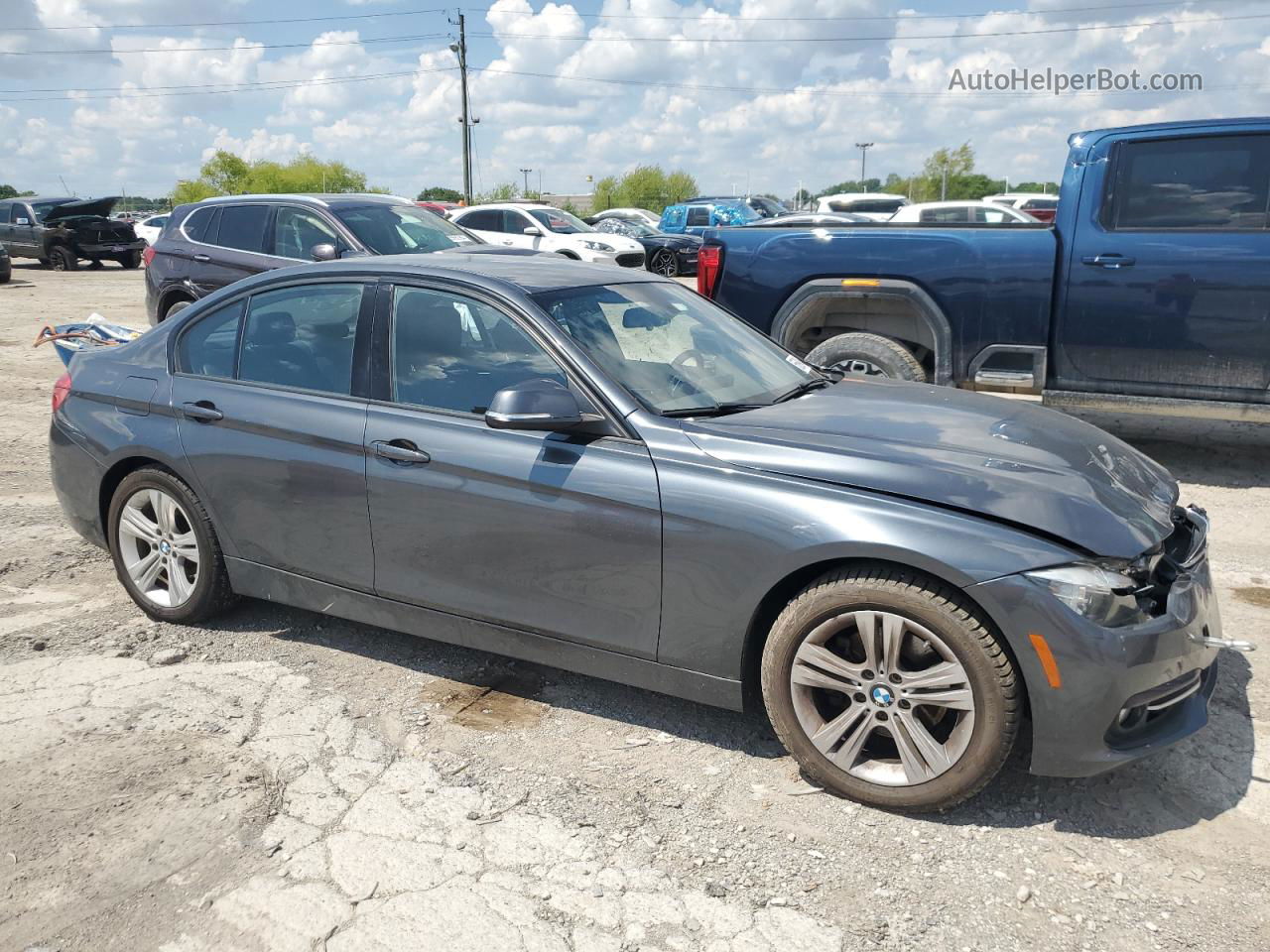 2016 Bmw 328 I Sulev Серый vin: WBA8E9G55GNT81235