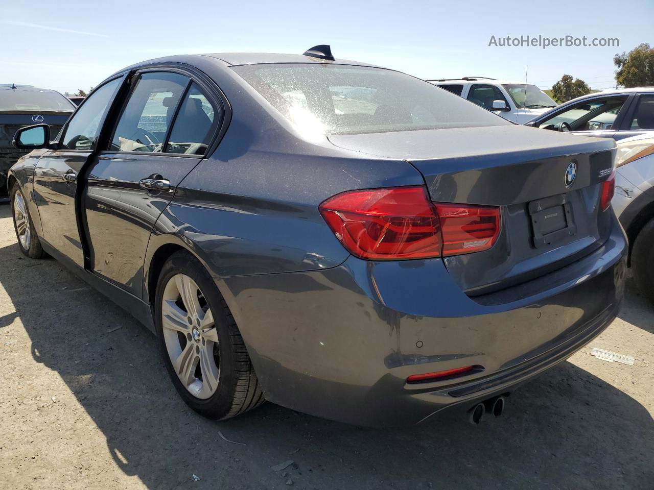 2016 Bmw 328 I Sulev Серый vin: WBA8E9G55GNT81378