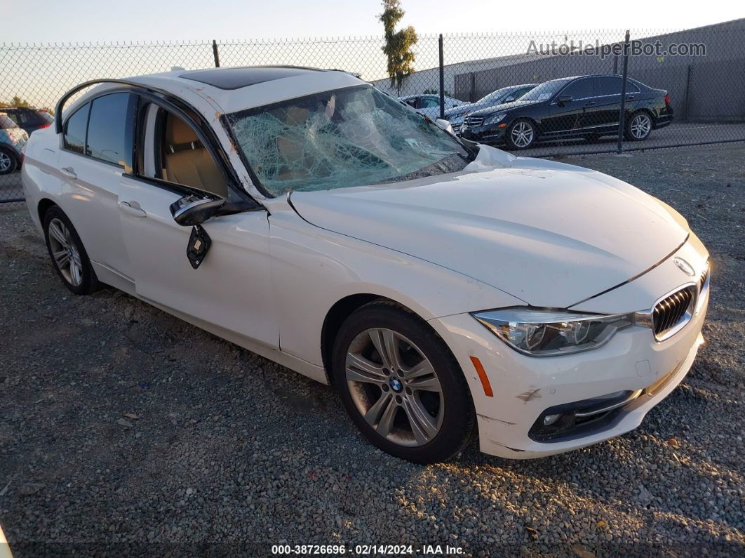 2016 Bmw 328i   White vin: WBA8E9G55GNU28537